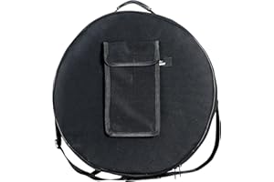 ARAW Shamanic Drum Bag, Bodhran Drum Bag, Handmade Frame Drum Bag, Hand Drum Protection, Waterproof Drum Cases (Black, 16 Inches X 6 Inches)