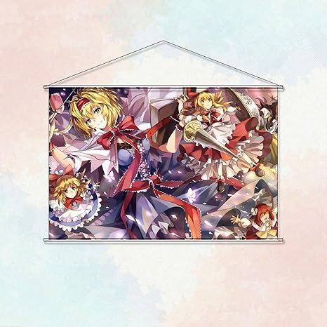 Amazon Co Jp Zhaitin タペストリー アニメ 東方project 東方プロジェクト アリス マーガトロイド Alice Margatroid ポスター 掛ける絵 吊り軸 ファッション 可愛 二次元 壁掛け装飾 部屋 壁アート 誕生日プレゼント おしゃれ 萌え かわいい 90x60cm ホビー 通販