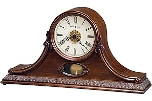 Howard Miller Andrea Mantel Clock 635-144 – Hampton Cherry Home Decor with Quartz, Dual-Chime Movement