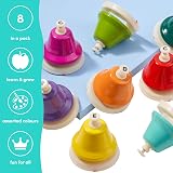 THE TWIDDLERS 8 Rainbow Desk Bells with Songbook Educational Toy view 5