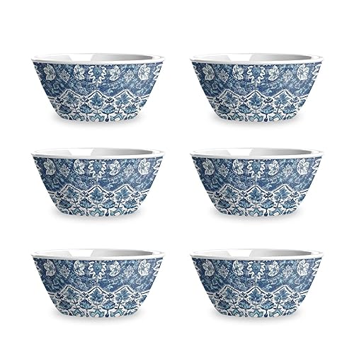 TarHong Atlantic Blue Medallion Cereal Bowl, 6