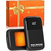 Hotdot Hand Warmers Rechargeable 2 Pack, 3 Heat Levels (104–121°F), Real-Time Temp & Battery Display, Electric Hand Warmers, Fast Heating, Fits in Gloves/Pocket, Gifts for Women & Men