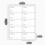 Drawlish Freezer Labels 300 6x3 cm White Sticky Labels Oil & Water Resistant view 2