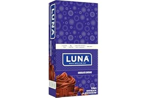 CLIF BAR Luna BAR - Gluten Free Snack Bars - Chocolate Cupcake -8g of Protein - Non-GMO - Plant-Based Wholesome Snacking - On The Go Snacks (1.69 Ounce Snack Bars, 15 Count)
