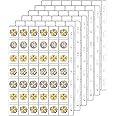 Coin Collection Pages for Collectors, 6 Sheets Coin Pages, Coin Sleeves Holder Book, 9-Holes Coin Album Collecting Binder for Silver Dollar Bill Stamp, 42-Pockets per Sheet/252 Pockets in Total