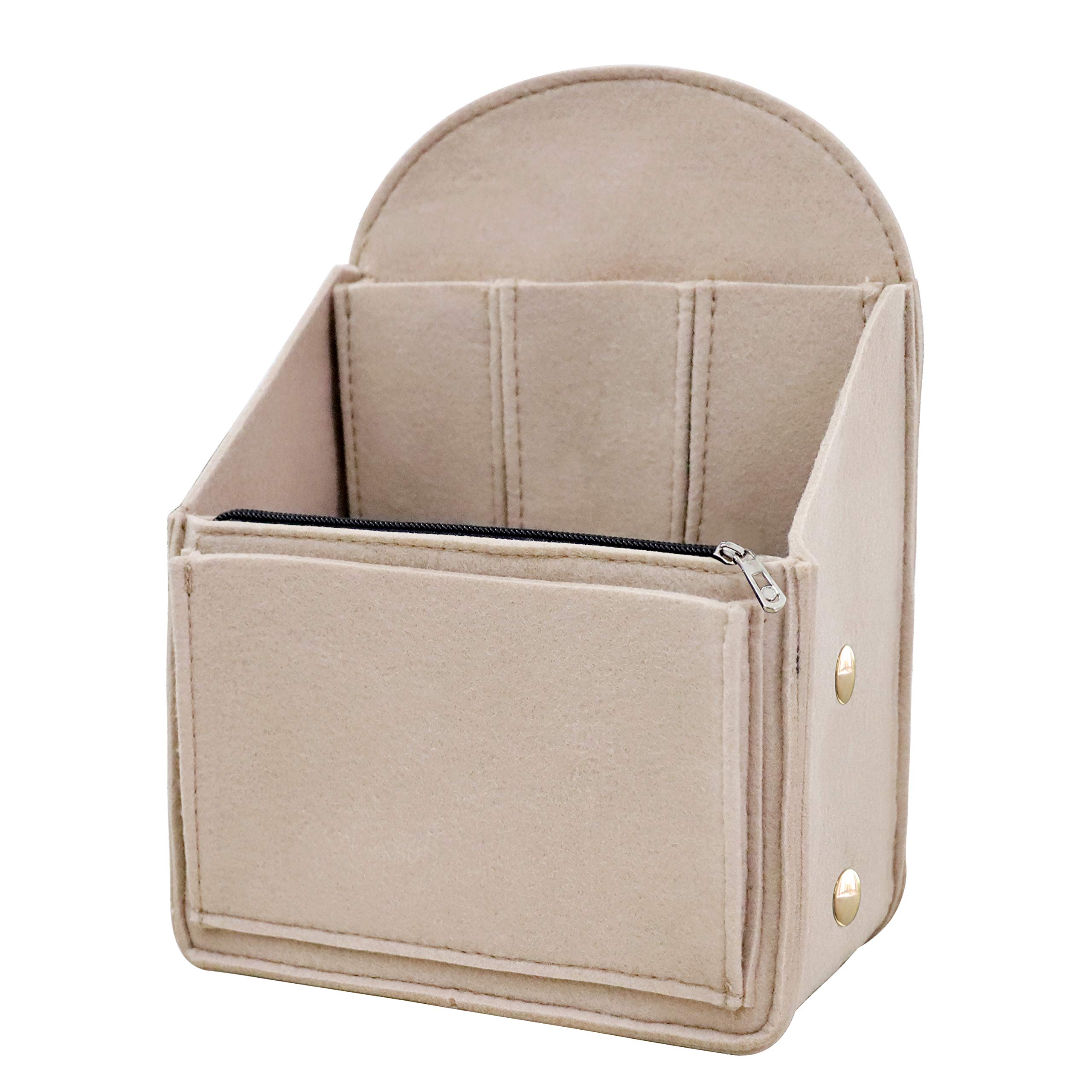 Soyizom Felt Backpack Organiser Insert for Rucksack, Tote Bags & Handbags - Universal Bag Organiser for Men & Women, Beige