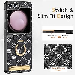 ATATOO for Samsung Galaxy Z Flip 5 Case with Ring