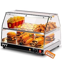 PYY Commercial Food Warmer Display, 2-Tier Electric
