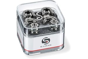 Schaller Security Strap Locks - Ruthenium 1 Pair (2 Pieces)