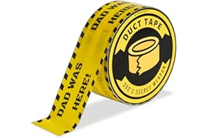 WUMBAROO Dad was Here Duct Tape - Dad & Duct Tape Can Fix Anything! Funny Father Day Gift for Dad Who Has Everything - Birthday Gift for Men from Daughter, Son, Kids - Funny Gag Gift Idea