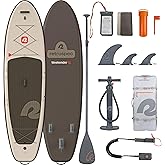 Retrospec Weekender XL Inflatable Paddle Board - Lake Essentials SUP with 400lb Capacity - Wide 11' x 35" x 8" All-Around Board for Fishing & Touring - Complete Kit with Paddle, Pump & Backpack