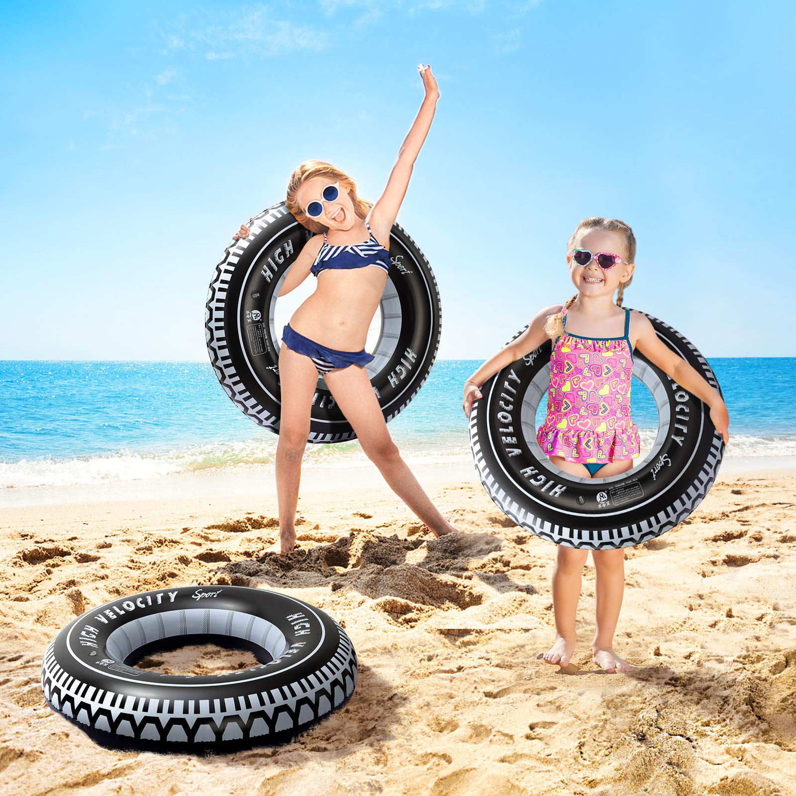 Mua Inflatable Tire Tubes Pool Floats for Adults Kids Tire Swimming ...