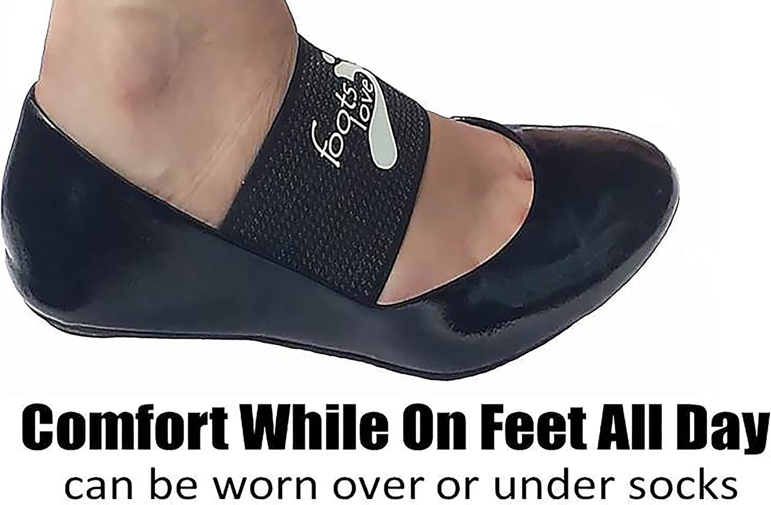 Foots Love- Compression Arch Support Sleeves for Plantar Fasciitis. The Original Nano Sock Copper Bandage. Guaranteed Top Quality. Avoid The Pain.: Health & Personal Care