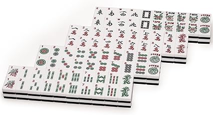 Amazon Com Yellow Mountain Imports Set Of 166 American Mahjong Tiles Oceana Toys Games