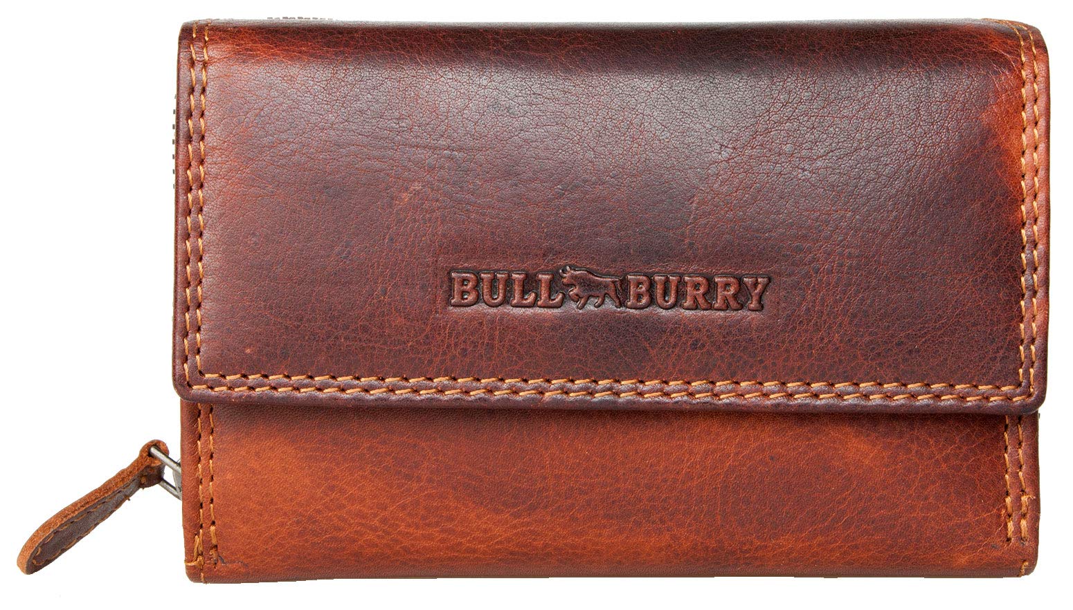 Bull Burry Medium Size RFID Leather Wallet Whole Made of a Strong Genuine Cowhide
