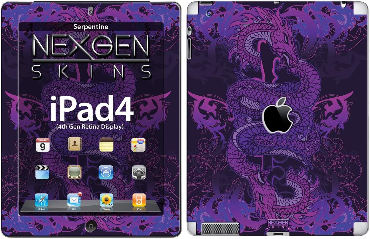 Nexgen Skins IPAD40015 Serpentine 3D Dimensional Skin Case For Apple iPad 2/3/4