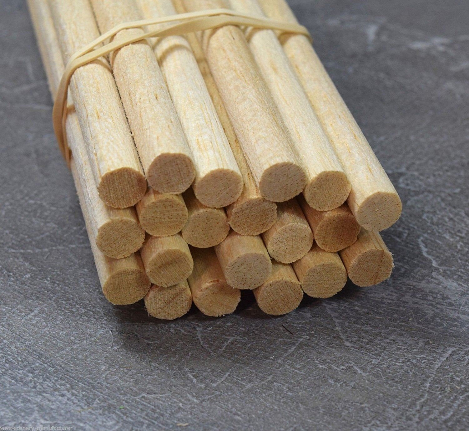 WWS Balsa Wood Dowel 10mm (3/8) Diameter 305mm (12") Long - 9 Pack – Model Making Craft Aircraft Ship Modelling