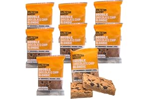 GREYSTON BAKERY Double Chocolate Chip Blondie - Gourmet Food Gift - Preservative Free & Certified Kosher - Pack of 8 Individually Wrapped 2.5 oz