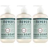 MRS. MEYER'S CLEAN DAY Liquid Hand Soap, Birchwood, 12.5 fl oz, 3 Pack | Moisturizing Liquid Hand Soap, Softens and Cleans Hands, Cruelty Free, Made with Essential Oils, Olive Oil, and Aloe Vera