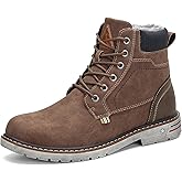 Mishansha Men's Waterproof Snow Boots, Insulated Warm Lined Winter Boot for Cold Weather, Non-Slip Outdoor Trekking Hiking Shoes Size 4-13.5