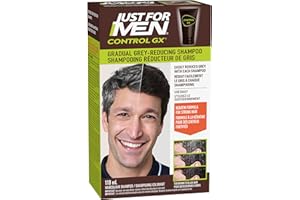 Just For Men Control GX Grey Reducing Shampoo, Gradual Hair Color for Men, Stronger and Healthier Hair, 118ml - Pack of 1, Pa