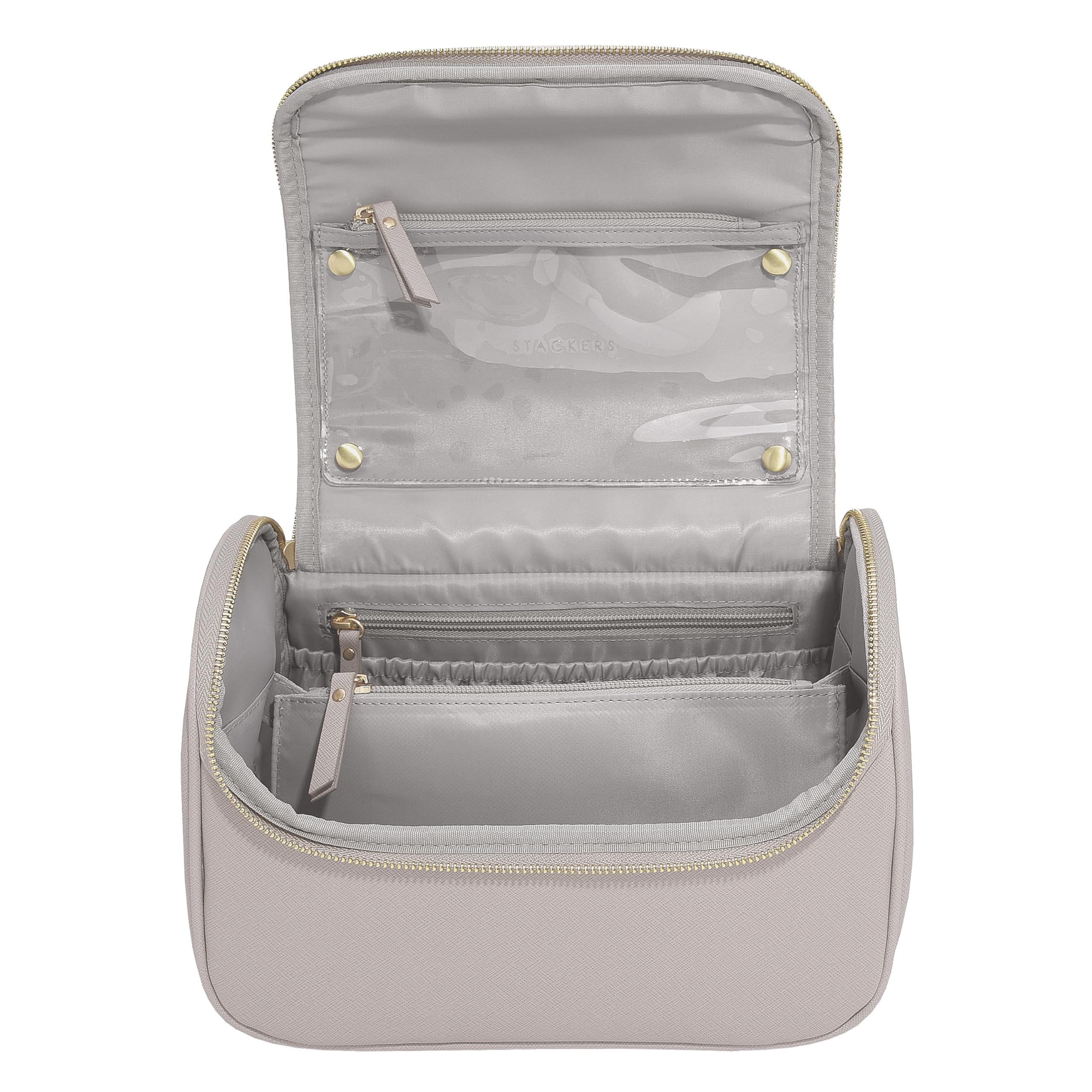 Stackers Taupe Large Cosmetic Case