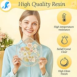 JHKL RESIN Epoxy Resin Kit 1 Gallon Crystal