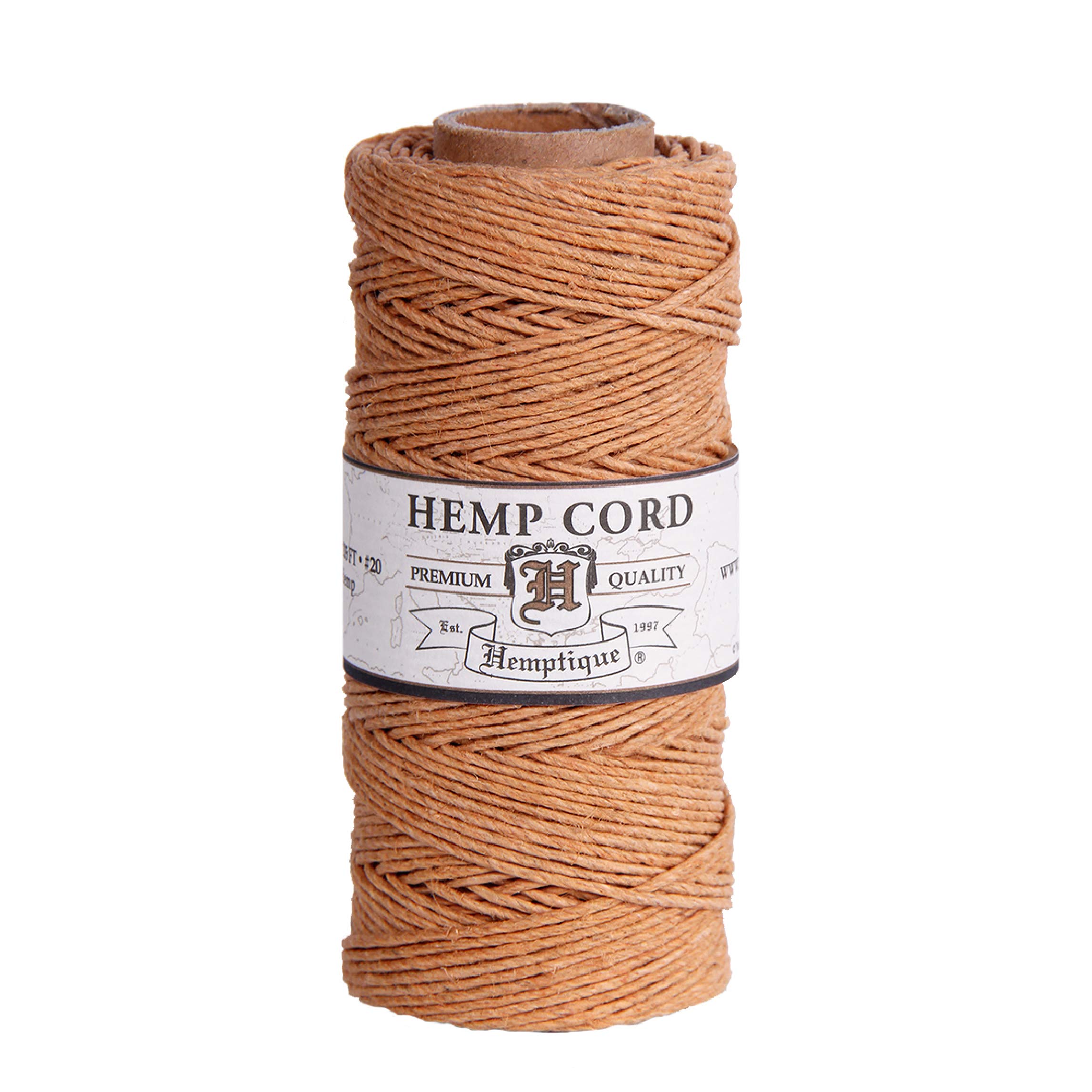 Hemptique Hemp Cord Spool 20lb 205'-Cappuccino, Other, Multicoloured — image 1