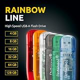 Intenso 64GB USB 2.0 Flash Drive Rainbow Orange - view 3