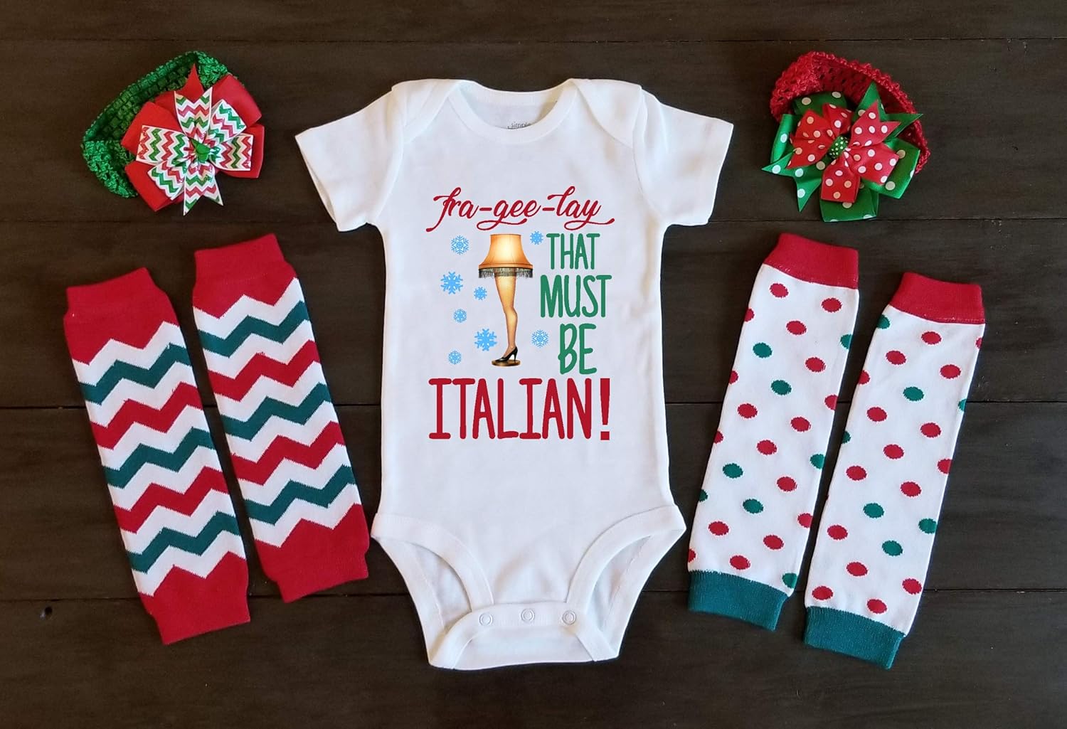 christmas story onesie baby