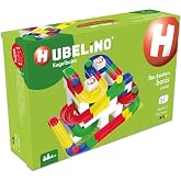 Hubelino Marble Run 123 Piece Starter Building Box Set, STEM Toys for 4-8 Year Olds, Compatible Marble Maze and Ball Run, Made in Germany