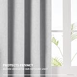 Deconovo Linen Look Full Blackout Curtains Eyelet Thermal Insulated 46 x 90 In view 3