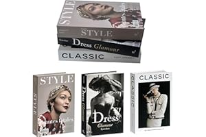 ifreeside Neutral Home Books Decor Display for Living Room and Office Fashion Decorative Book，Hardcover Fake Decorative Books for Coffee Tables and Shelves(black2)