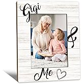 Beliran Gigi Picture Frames 5x7 - Grandma Photo Frame, Gigis Gifts for Grandma Christmas Birthday from Grandkids Grandchildren, Gigi and Me Grandmother Picture Photo Frames for Home Bedroom Decor