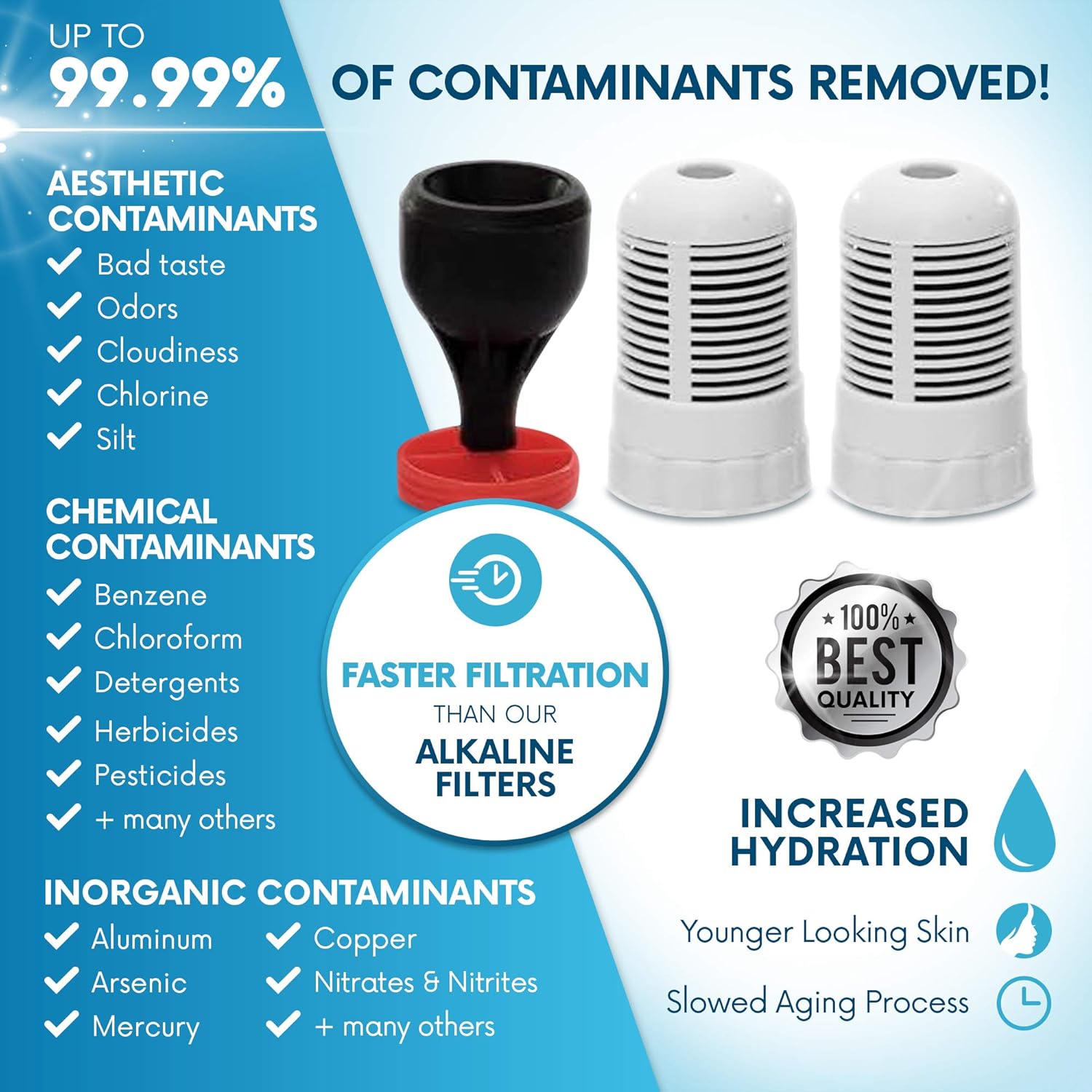 Seychelle Regular Replacement Filters - for Gen 2 Dual Water Pitcher: Kitchen & Dining