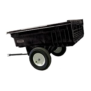 Rubbermaid Commercial Tractor Cart, 1,200 lbs. Capacity, Black, FG566000BLA