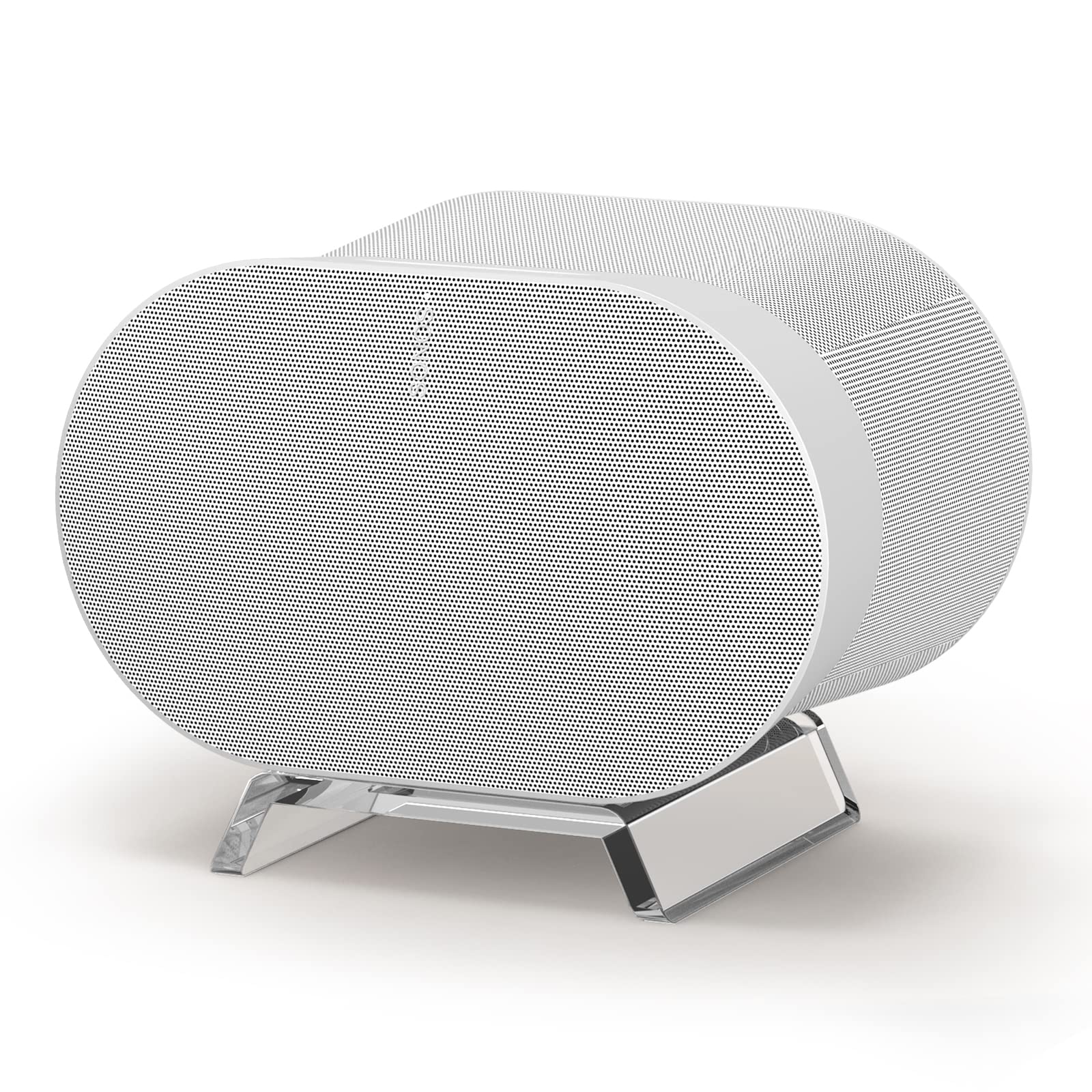 Photo 1 of HeyMoonTong Acrylic Table Stand for Sonos ERA 300 Wireless Speaker - Desktop Decorative Bracket Mounting Accessories for Sonos ERA 300 (Clear, 1-Pack)