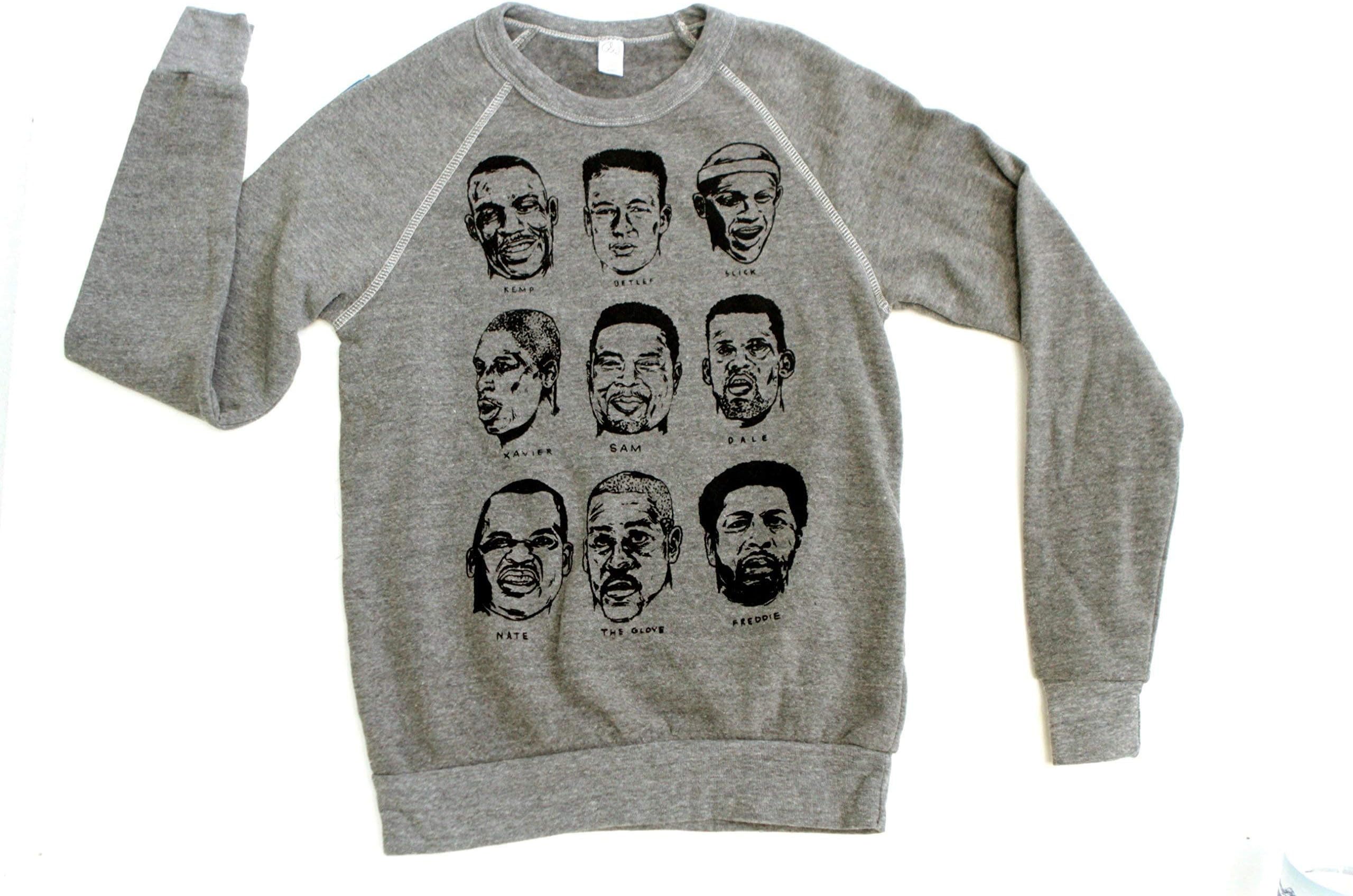 Seattle SONICS heather grey LEGENDS of Key Arena all-time basketball sweatshirt