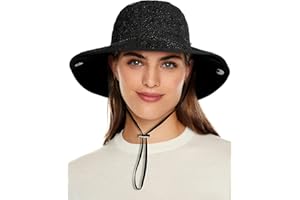 SHINCHIC Waterproof Bucket Rain Hat for Women Wide Brim Summer UPF50+ Cowboy Sun Hat Men Foldable Soft Floppy Beach Hat