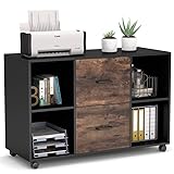 Tribesigns 2 Drawer File Cabinet, Large Mobile