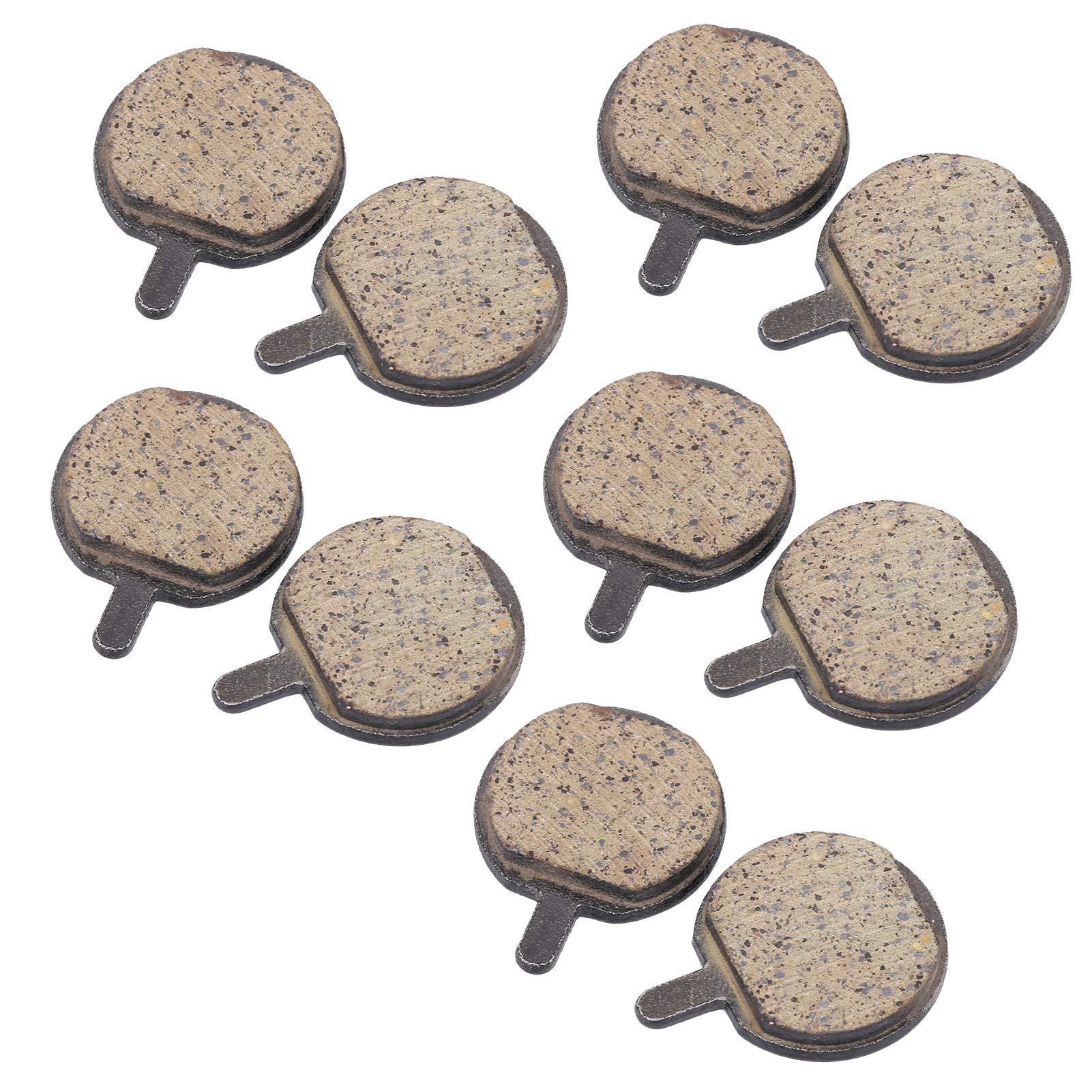 Photo 1 of Demeras 5 Pairs Bicycle Disc Scooter Brake Pads - Semi-Metal Electric Disc Pads Replacement for Bicycle Break Boomerang Bicicletas y