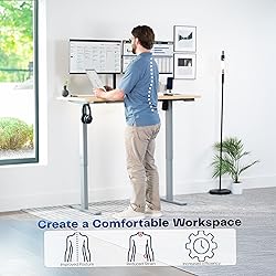 VIVO Electric 55 x 28 in Standing Desk, Memory