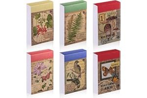 PRSTINCOL 300 Pcs Scrapbook Washi Stickers,Vintage Flower Butterfly Botanical Sticker Book for Junk Journal,Decorative Paper Stickers for Bullet Journal, Album, Collage, Planner, Gift Wrapping