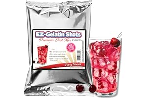 EZ-SQUEEZE Cherry Bombed Jello Shot Mix 6.78 oz - Premium Gluten-Free Jello Mix for Tasty Jello Shots - Easy to Make EZ Gelatin Powder Mix for Jello Shots - Adult New Year and Holiday Party Supplies