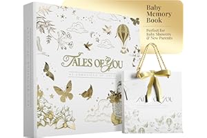 BYPA Baby Memory Book Boy Or Girl - Baby Book Keepsake - Scrapbook Album Journal First 5 Years Milestone Childhood Story New Parents Shower Gifts Elegant Durable Unique Modern Design Cherish Baby Memories