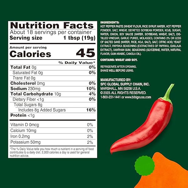 BIBIGO KOREAN-STYLE HOT & SWEET GOCHUJANG SAUCE, 12.16 OUNCE (PACK OF 1)