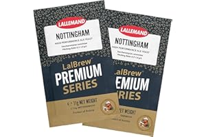 LalBrew Nottingham Brewing Yeast (2 Pack) - Make Beer at Home - 11 g Sachets - Saccharomyces cerevisiae - Sold by CAPYBARA Di