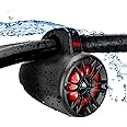 BOSS Audio Systems MRWT40RGB 4 Inch Marine Wake Tower Speakers - Full Range, 2-Way, IPX5 Rated, Multicolor Illumination, Sold in Pairs