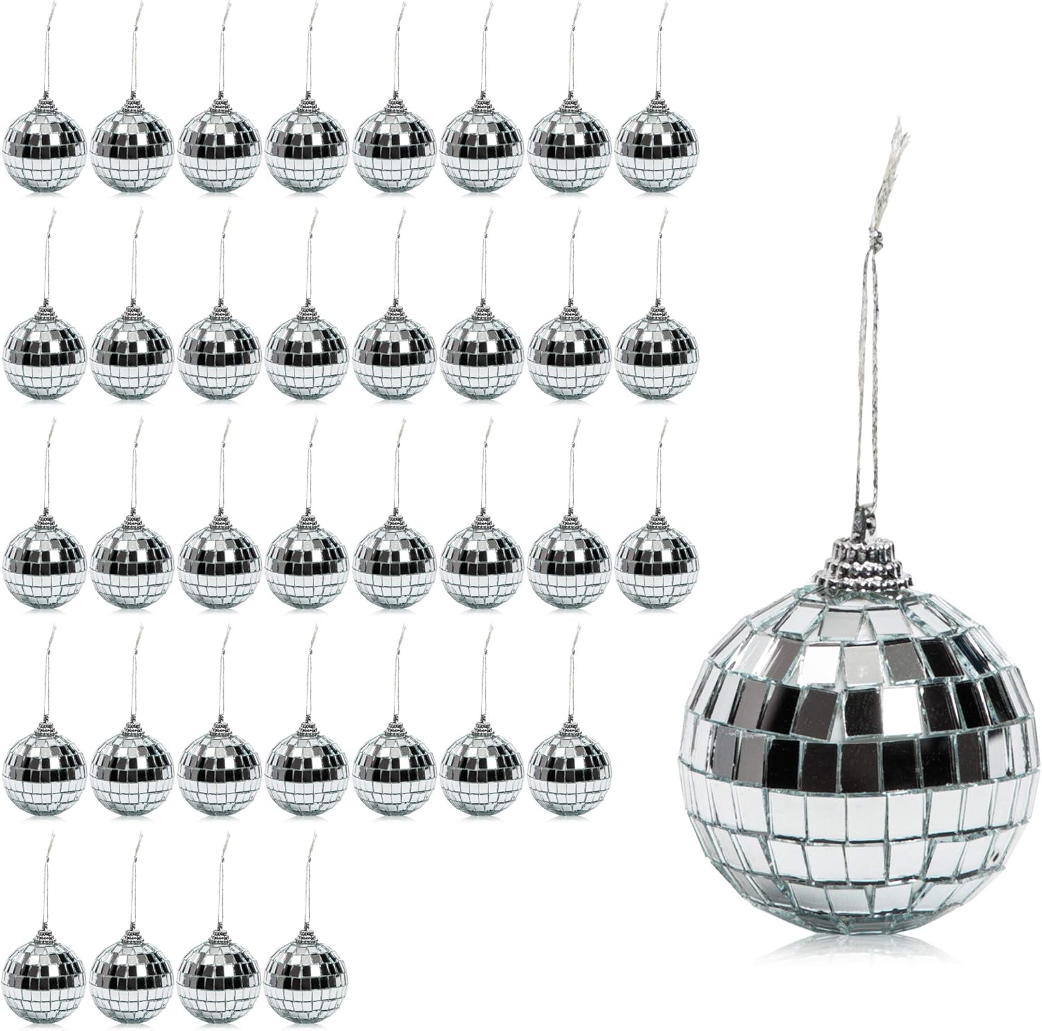 Mirror Disco Ball Ornament for Christmas Decorations (2