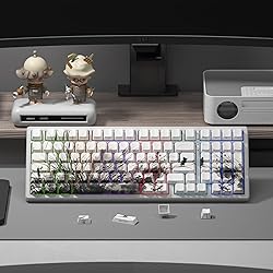 XVX Orchid Shine Through Keycaps, Double Shot PBT